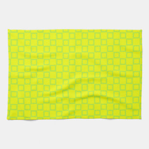 Serviette de cuisine classique avec jaune Résumé D