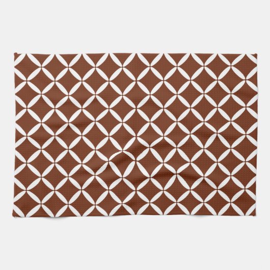 Serviette de cuisine classique Brown Motif (Horizontal)