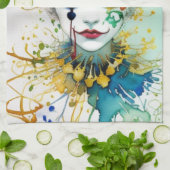 Serviette de cuisine clown (Plié)