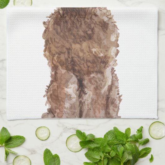 Serviette de cuisine Cockapo Brown (Plié)