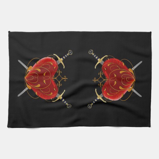 Serviette de cuisine Coeur & Daggers (Horizontal)