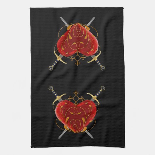 Serviette de cuisine Coeur & Daggers (Vertical)