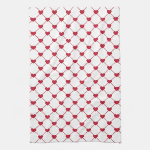 Serviette de cuisine / Coeurs