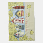 Serviette de cuisine colorée de volières, (Vertical)