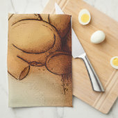 Serviette de cuisine colorée - Teddy (Quart Plié)