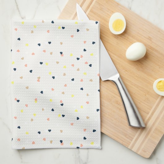 Serviette de cuisine Confetti Hearts (Quart Plié)