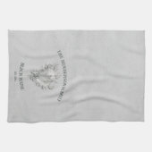 Serviette de cuisine conque gris (Horizontal)