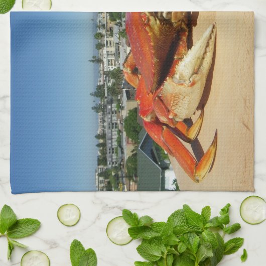 Serviette de cuisine Cool Crab ! (Plié)