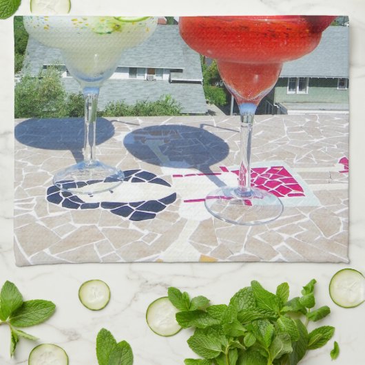 Serviette de cuisine cool Margarita ! (Plié)