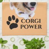 Serviette de cuisine Corgi Power (Plié)