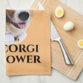 Serviette de cuisine Corgi Power (Quart Plié)