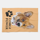 Serviette de cuisine Corgi Power (Horizontal)