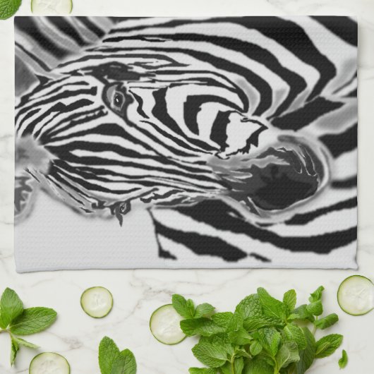 Serviette de cuisine Couple Zebra (Plié)