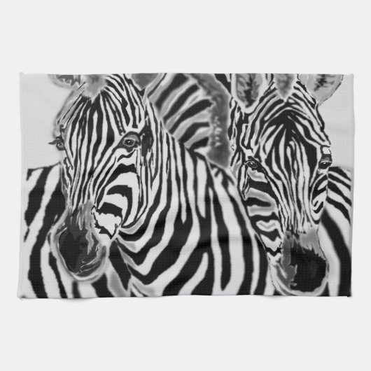 Serviette de cuisine Couple Zebra (Horizontal)