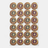 Serviette de cuisine couverte Kolache. (Vertical)