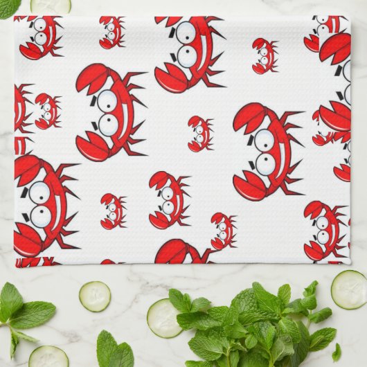 serviette de cuisine crabe (Plié)