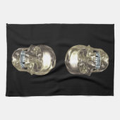 Serviette de cuisine crâne Chrome (Horizontal)