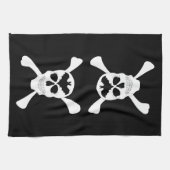 Serviette De Cuisine Crâne Et Crossbones (Horizontal)