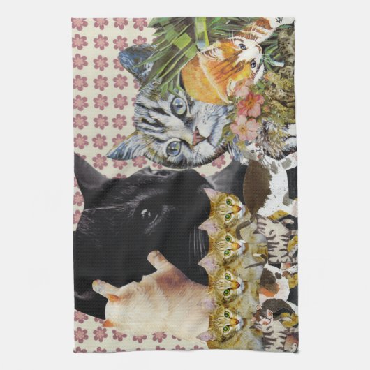 Serviette de cuisine créative de chats (Vertical)
