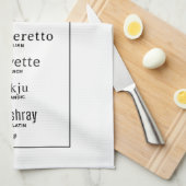 Serviette de cuisine | crevettes (Quart Plié)