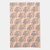 Serviette de cuisine crevettes et nouilles d'oeufs (Vertical)