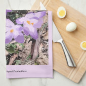 Serviette de cuisine Crocus (Quart Plié)