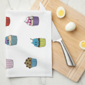 Serviette de cuisine Cupcake (Quart Plié)