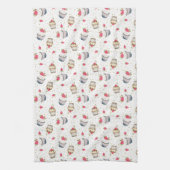 Serviette de cuisine Cupcake aux fraises - Jolie c (Vertical)
