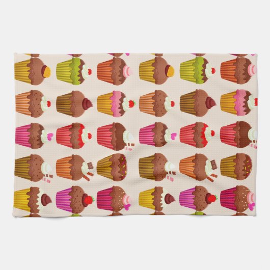 serviette de cuisine cupcakes (Horizontal)