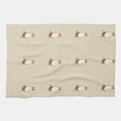 Serviette de cuisine curieuse adorable de Fox (Horizontal)