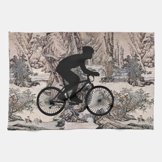 Serviette de cuisine cycliste (Horizontal)