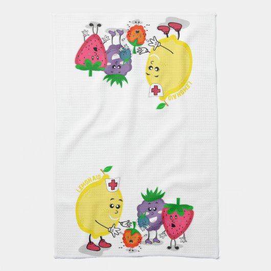 Serviette de cuisine d'aide de citron (Vertical)