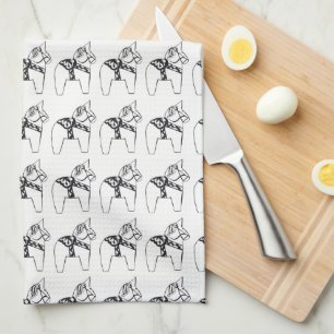 Serviette de cuisine Dala Horse