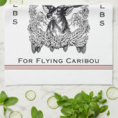 Serviette de cuisine d'alimentation de renne (Plié)