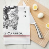 Serviette de cuisine d'alimentation de renne (Quart Plié)