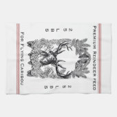 Serviette de cuisine d'alimentation de renne (Horizontal)