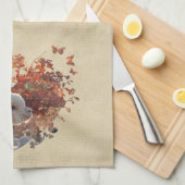 Serviette de cuisine d'alpaga (Quart Plié)