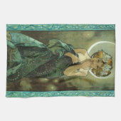 Serviette de cuisine d'Alphonse Mucha Clair De (Horizontal)