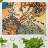 Serviette de cuisine d'Alphonse Mucha Monte Carlo (Plié)
