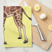 Serviette de cuisine d'amour de girafe (Quart Plié)