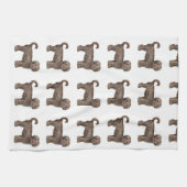 Serviette de cuisine d'AMOUR de LABRADOODLE 16" x (Horizontal)