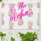 Serviette de cuisine d'ananas Aloha (Plié)
