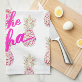 Serviette de cuisine d'ananas Aloha (Quart Plié)