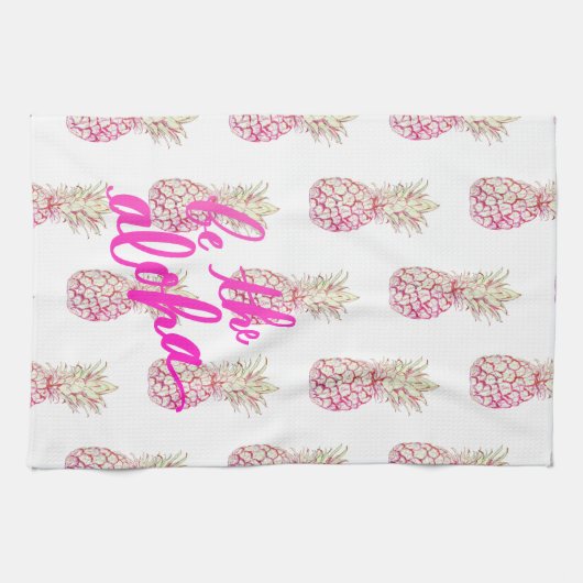 Serviette de cuisine d'ananas Aloha (Horizontal)