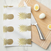 Serviette de cuisine d'ananas d'or (Quart Plié)