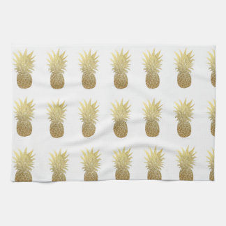 Serviette de cuisine d'ananas d'or