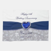 Serviette de cuisine d'anniversaire de mariage de (Horizontal)