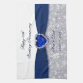 Serviette de cuisine d'anniversaire de mariage de (Vertical)