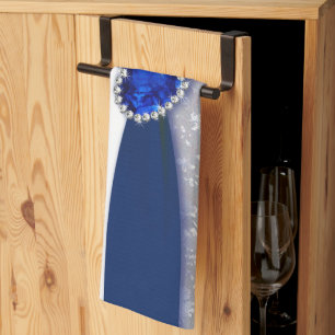 Serviette de cuisine d'anniversaire de mariage de