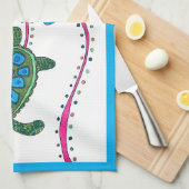 SERVIETTE DE CUISINE "DANS LE FLUX" (Quart Plié)